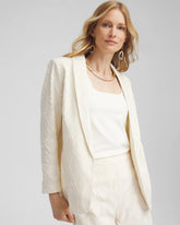 Chico's Textured Blazer NATURAL CREAM