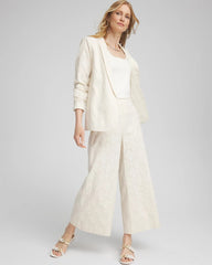 Chico's Textured Blazer NATURAL CREAM
