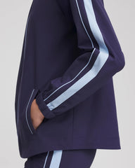 Chico's Zenergy® UPF Piped Jacket PASSPORT BLUE