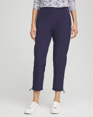 Chico's Zenergy® UPF Rib Mix Cropped Pants PASSPORT BLUE