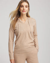 Chico's Zenergy® Luxe Embroidered Pullover Sweater CHAMPAGNE FIZZ