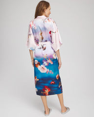 Chico's Gottex Under The Sea Kimono MULTI PRINT