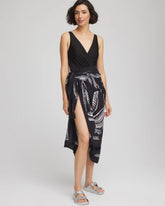 Chico's Magicsuit® Hearts of Palm Pareo BLACK/MULTI
