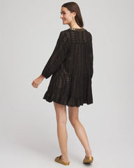 Chico's Miraclesuit® Beach Jacquard Dress BLACK