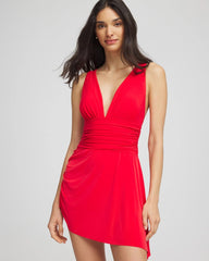 Chico's Magicsuit® Solid Celine Swim Dress BRIGHT RED