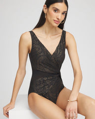 Chico's Miraclesuit® Brillante Circe One Piece Swimsuit BLACK