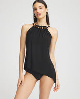 Chico's Magicsuit® Square Cut Beverly Swimdress BLACK