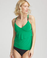 Chico's Magicsuit® Solid Elsa Tankini GREEN
