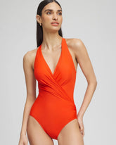 Chico's Miraclesuit® Wrapsody One Piece Swimsuit ORANGE