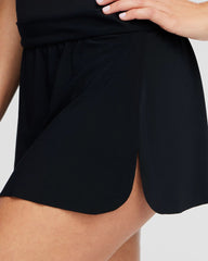 Chico's Magicsuit Tennis Swim Skirt BLACK
