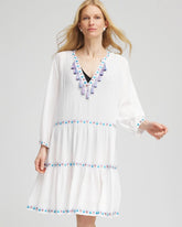 Chico's Chico's Beach Swimsuit Cover-Up Dress ALABASTER