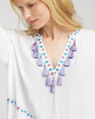 Chico's Chico's Beach Swimsuit Cover-Up Dress ALABASTER
