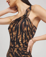Chico's Miraclesuit® Raya De Safari Europa One-Piece Swimsuit BLACK/BROWN