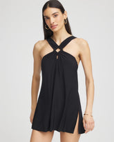 Chico's Magicsuit® Square-Cut Beverly Swim Dress BLACK