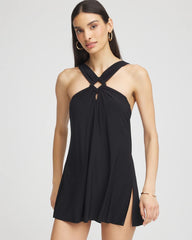 Chico's Magicsuit® Square-Cut Beverly Swim Dress BLACK