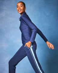 Chico's Zenergy® UPF Piped Ankle Pants PASSPORT BLUE