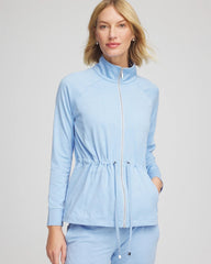 Chico's Zenergy® Cloud Mockneck Jacket CRYSTAL TOPAZ