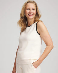 Chico's Zenergy® Luxe Cashmere-Blend Tank ENGLISH CREAM