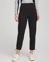 Chico's Zenergy® UPF Rib Mix Cropped Pants BLACK