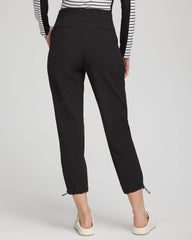Chico's Zenergy® UPF Rib Mix Cropped Pants BLACK