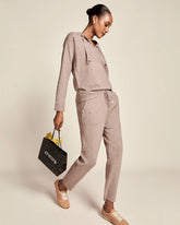 Chico's Zenergy® Luxe Rhinestone Ankle Pants TAUPE HEATHER