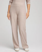 Chico's Zenergy® Brushed Ribbed Pants LIGHT TAUPE HEATHER