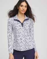 Chico's Zenergy® UPF Palma Pullover PASSPORT BLUE