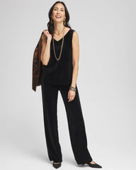 Chico's Travelers™ Velvet No Tummy Pants TRAVELERS BLACK
