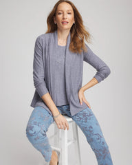 Chico's Cozy Cardigan PASSPORT BLUE
