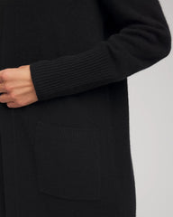 Chico's Cashmere Duster Cardigan BLACK