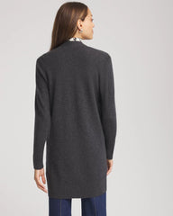 Chico's Cashmere Duster Cardigan DARK GREY