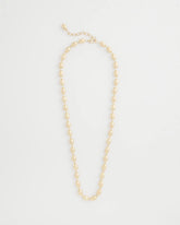 Chico's Gold Bead Long Single-Strand Necklace GOLD