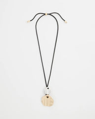 Chico's Crinkle Mixed Metal Pendant MIXED METALS