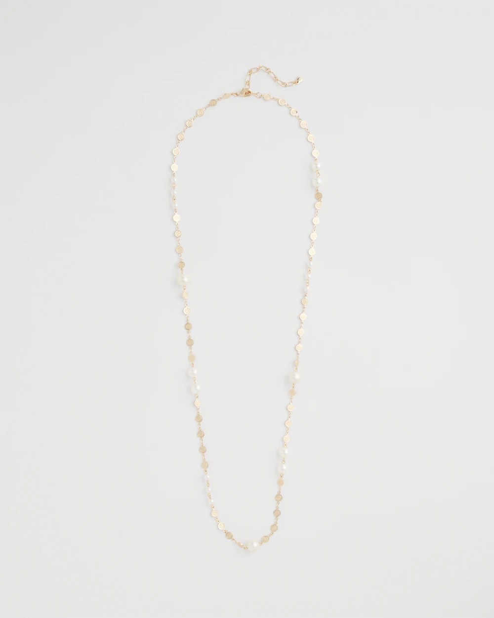 Chico's Pearl and Link Necklace PEARL