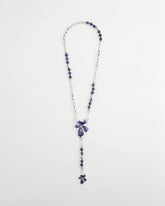 Chico's Blue Flower Long Y-Necklace BLUE