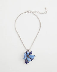 Chico's Blue Flower Pendant BLUE
