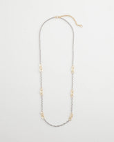Chico's Mixed Metal Link Long Necklace MIXED METALS