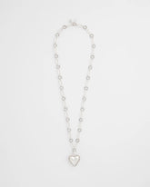 Chico's Heart Twice As Nice Pendant Necklace SILVER