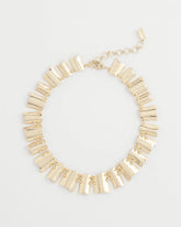 Chico's Gold Wave Collar Necklace GOLD