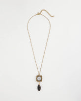 Chico's Clock Pendant Necklace GOLD