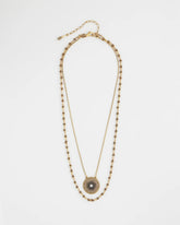 Chico's Convertible Multi-Strand Pendant Necklace GOLD