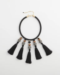Chico's Chico's Originals Tassel Statement Necklace NEUTRAL