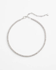 Chico's Silver Tennis Necklace SILVER