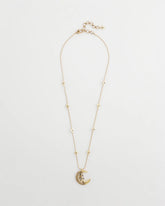 Chico's Gold Moon Pendant Necklace GOLD