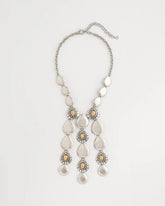 Chico's Island Metal Linear Necklace MIXED METALS