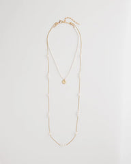 Chico's Convertible Faux Pearl Necklace PEARL