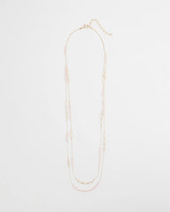 Chico's Pink Double-Strand Necklace PINK