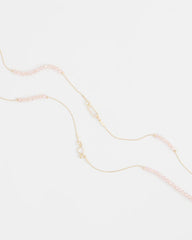 Chico's Pink Double-Strand Necklace PINK