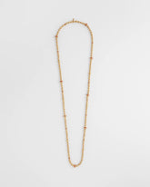 Chico's Art Deco Beaded Necklace GOLD