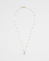 Chico's Bezel Set Pendant Goldtone Necklace GOLD